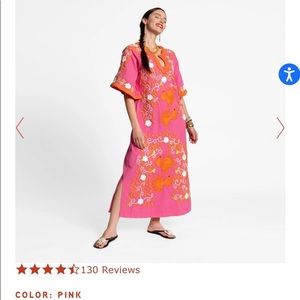 Frances Valentine Peacock Caftan Dress